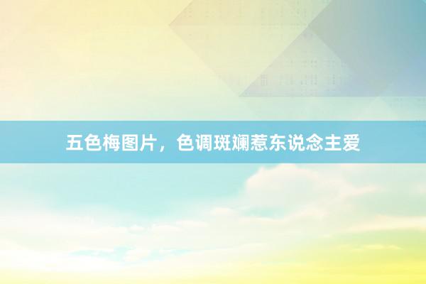 五色梅图片，色调斑斓惹东说念主爱